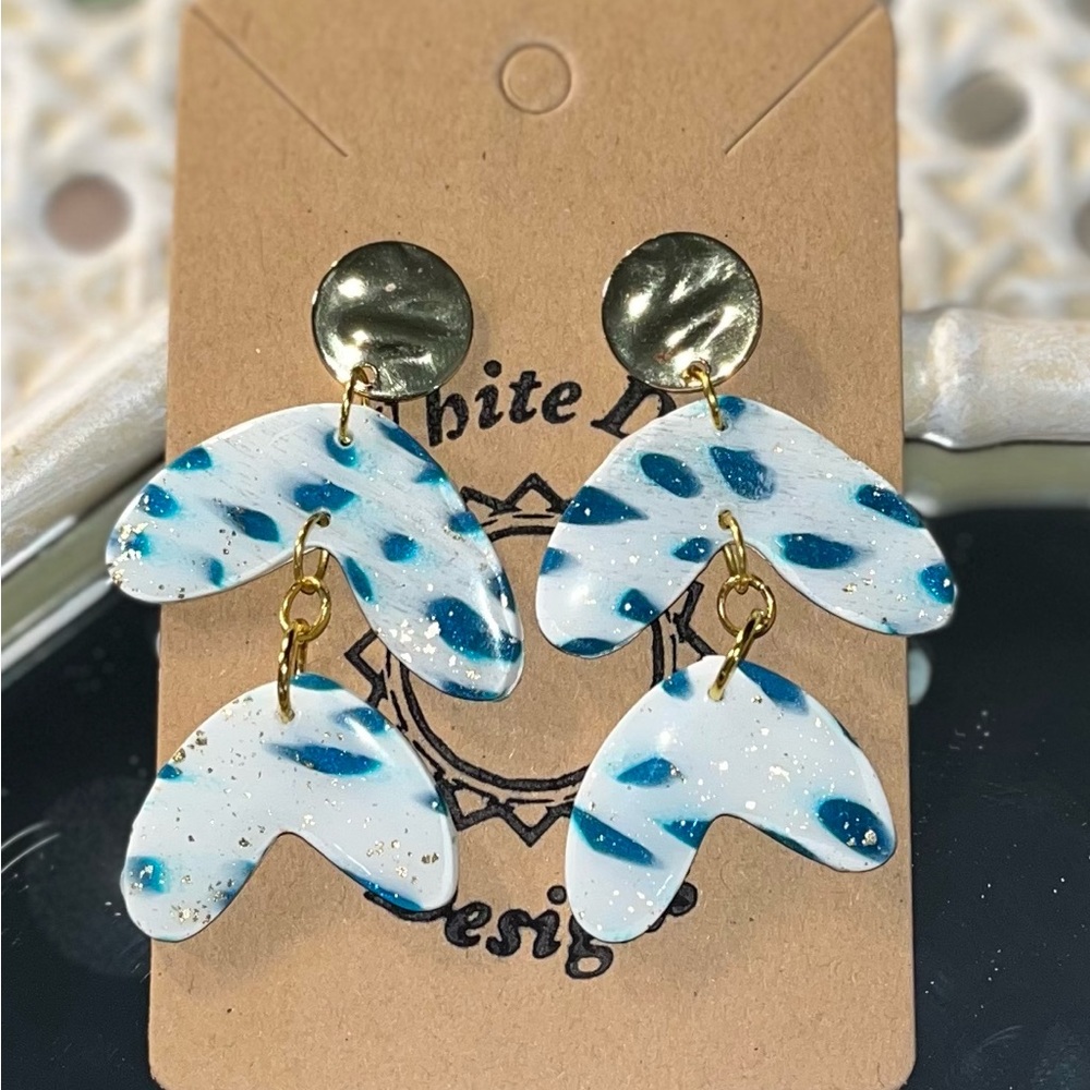 Handmade polymer clay earrings